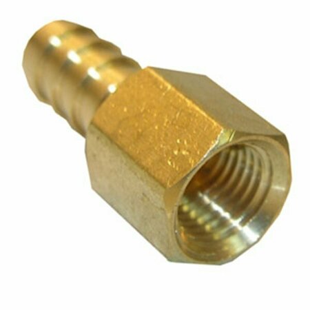 LARSEN SUPPLY CO Lasco Hose Adapter, 1/4 in, FPT, 5/16 in, Barb, Brass 17-7613